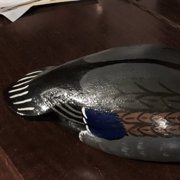 Hand Painted Wooden Duck - Picture 7 of 7